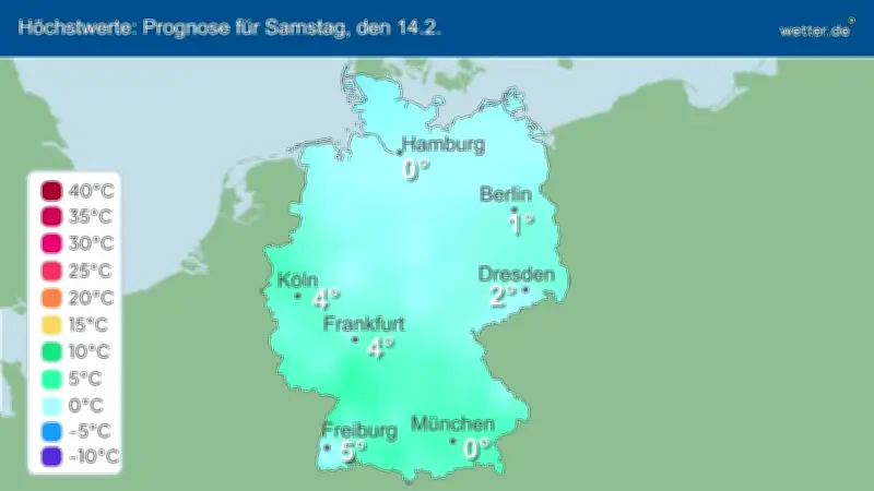 14-Tage-Temperaturprognose für Deutschland: Wann wird es wärmer oder kälter?