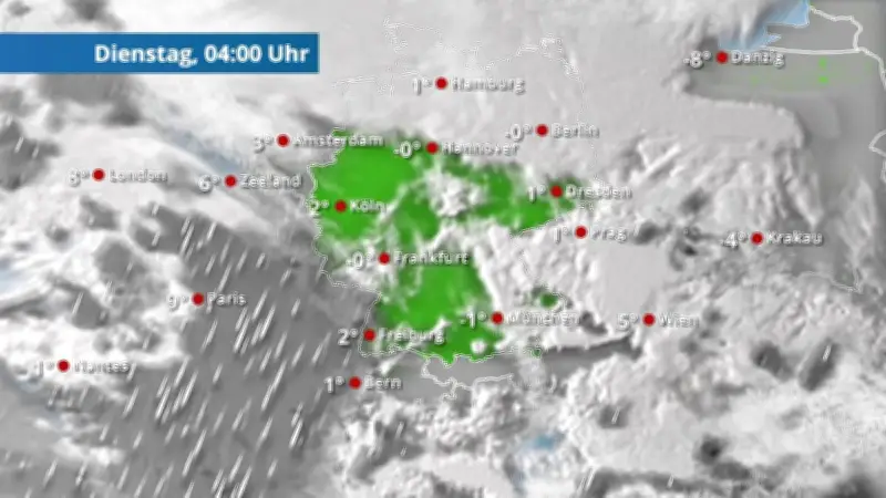 48-Stunden-Wetterprognose: Wolken ziehen ab, Regen und Schnee im Anmarsch