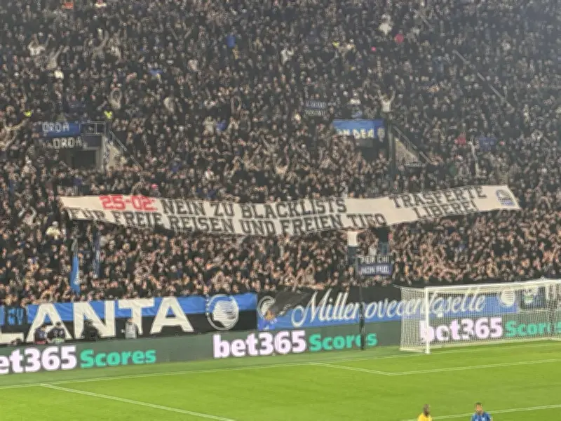 Atalanta-Fans zeigen Solidarität mit boykottierenden BVB-Anhängern in Champions League