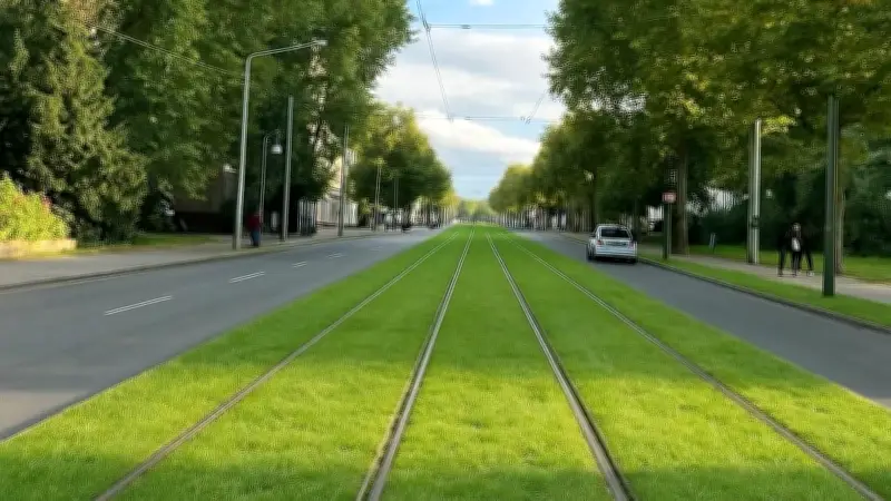 Begrünte Straßenbahngleise in Dessau-Roßlau: Grüne fordern Modellprojekt für mehr Stadtgrün
