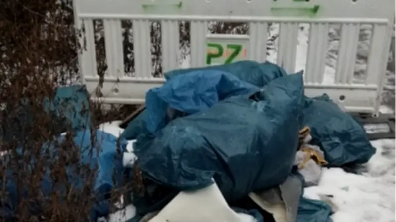 Berliner Müll-Chaos: Illegale Ablagerungen mit Baken gesichert statt beseitigt