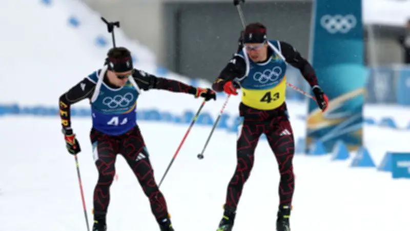 Biathlon-Desaster in Antholz: Deutsche Staffel verpasst Medaillen trotz Klopp-Besuch