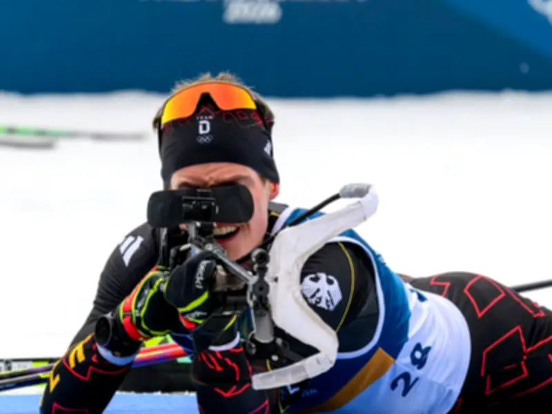 Biathlon-Olympia: Horn verpasst Bronze hauchdünn – Deutsche Männer ohne Einzelmedaille