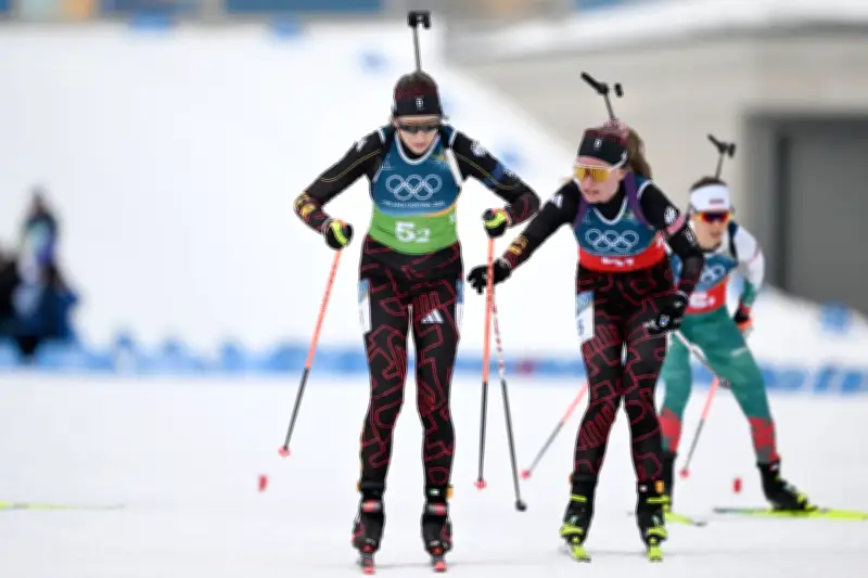 Biathlon-Staffel enttäuscht: Deutsche Frauen verpassen Olympia-Podest in Antholz