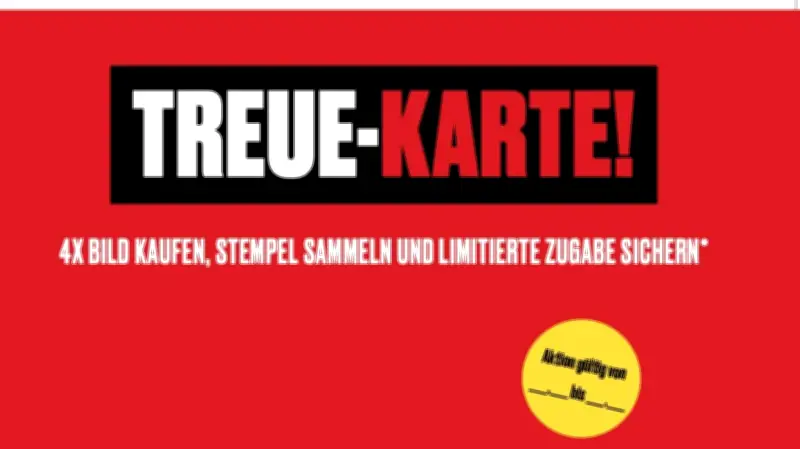 BILD Treueaktion: Sammeln Sie Stempel und sichern Sie sich exklusive Zugaben bis März 2026