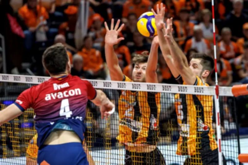 BR Volleys gewinnen Stadtduell und führen Tabelle an - Olympia-Werbung im Fokus