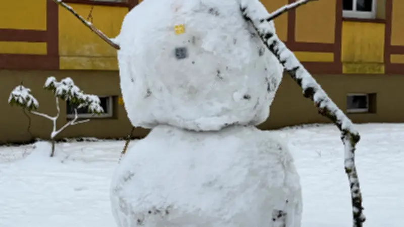 Buchholzer Schneemänner drohen zu schmelzen: Frühlingswetter beendet Winteridylle