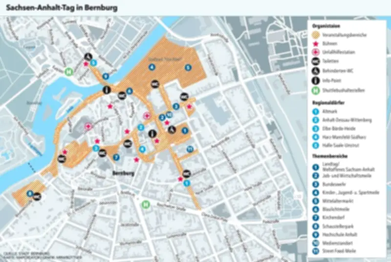 Countdown für Sachsen-Anhalt-Tag in Bernburg: 100 Tage bis zum Landesfest