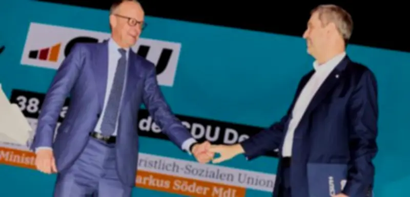 CSU-Chef Söder bei CDU-Parteitag: Beifall mit Angriffen, aber Stichelei gegen Merz