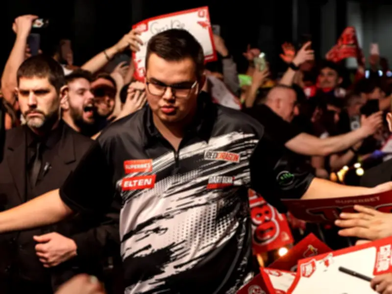 Darts-Sensation in Krakau: Littler triumphiert trotz van Veens 9-Darter