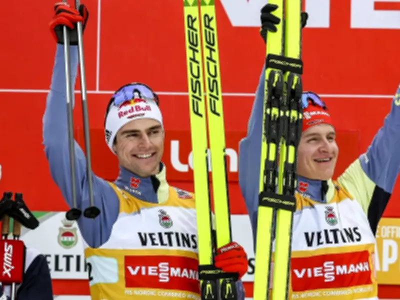 Deutsche Beinahe-Brüder Geiger und Schmid kämpfen bei Olympia um Gold in der Nordischen Kombination