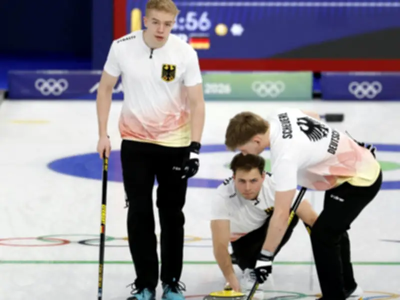 Deutsche Curling-Männer feiern ersten Olympia-Sieg gegen Norwegen in Cortina