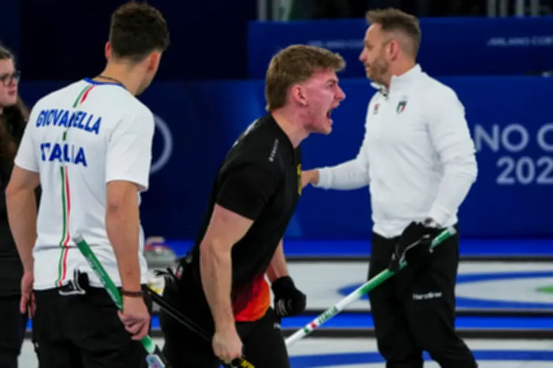 Deutsche Curling-Männer gewinnen spannendes Olympia-Duell gegen Italien in Cortina