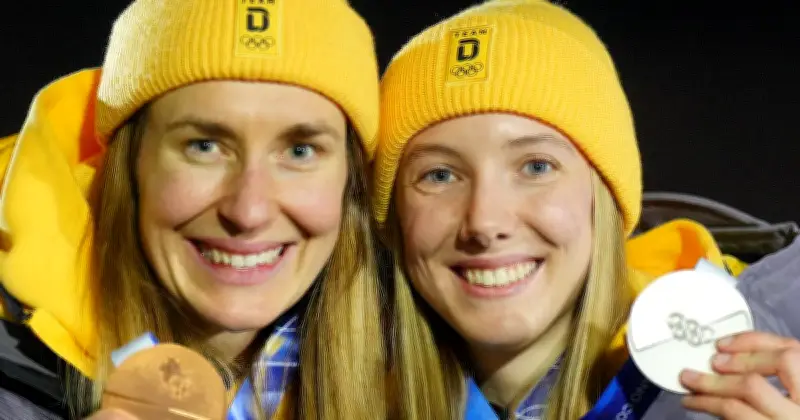 Deutsche Skeleton-Frauen holen Silber und Bronze bei Olympia in Cortina