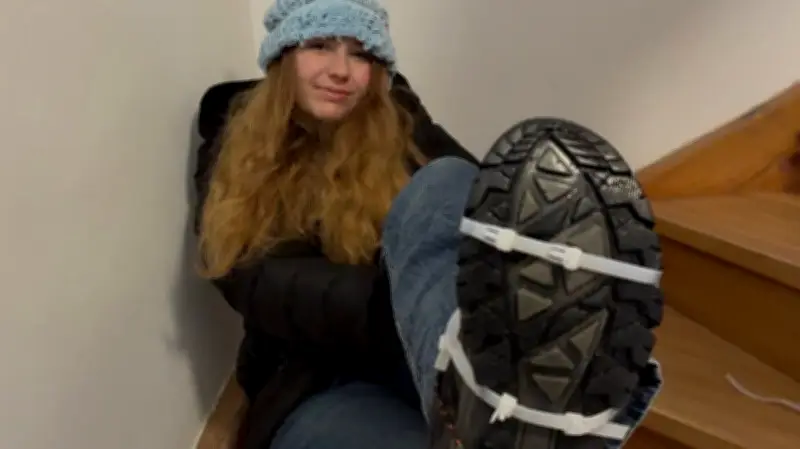 Eisglätte im Winter: Selbsttest mit Socken und Kabelbindern enttäuscht