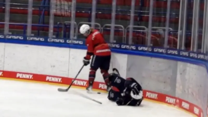 Eishockey-Selbsttest: Reporter erlebt Olympia-Disziplin hautnah mit Profis