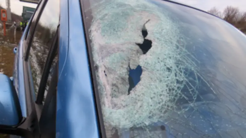 Eisplatten von Lkw beschädigen Pkw auf A9 bei Weißenfels - Polizei warnt Fahrer