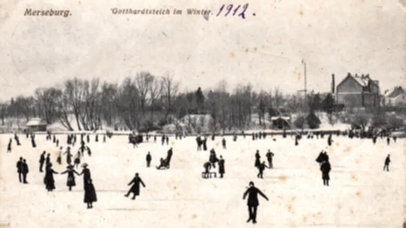 Eisvergnügen auf dem Gotthardteich: Wie Merseburg 1924 binnen einer Woche einen Eislaufklub gründete