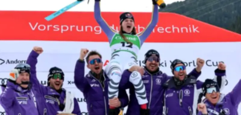 Emma Aicher triumphiert im Super-G von Soldeu und jagt zwei Kristallkugeln