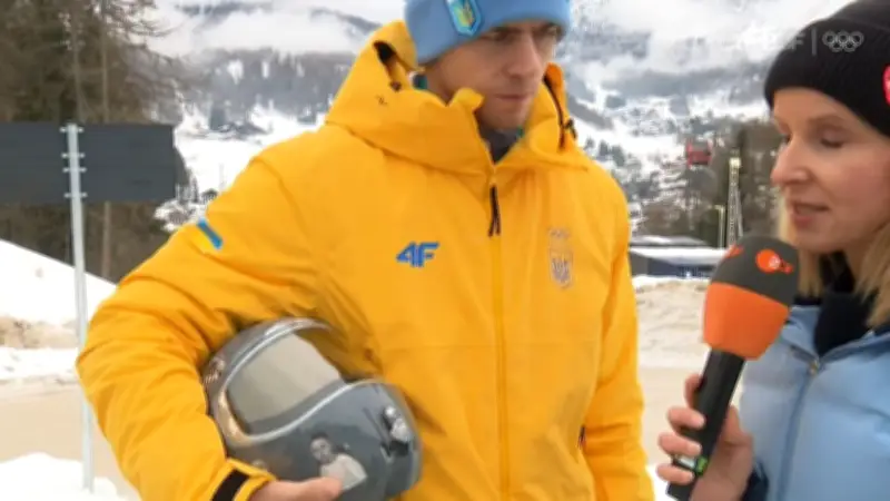 Emotionaler Helm-Protest: Ukrainischer Olympia-Athlet wendet sich an deutsche Zuschauer