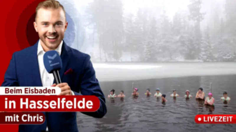 Faschings-Eisbaden in Hasselfelde: Eiskalter Spaß für den guten Zweck