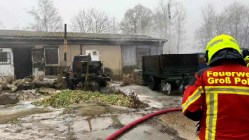 Feuerwehr Groß Polzin im Dauereinsatz: Hochwasser und Brandstiftung fordern Kräfte