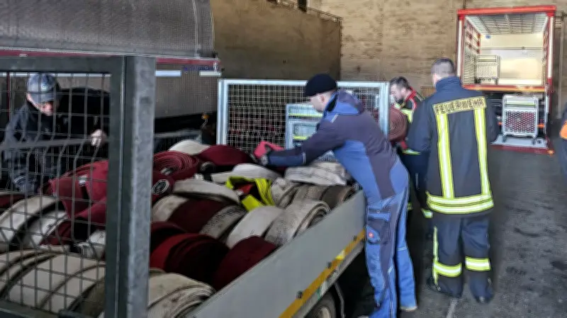 Feuerwehr nach Überschwemmungen: Über 2000 Schläuche im Einsatz, Materialtausch in Spantekow