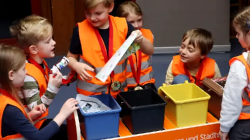 Halle setzt auf Kindergartenkinder als Vorbilder für richtige Mülltrennung