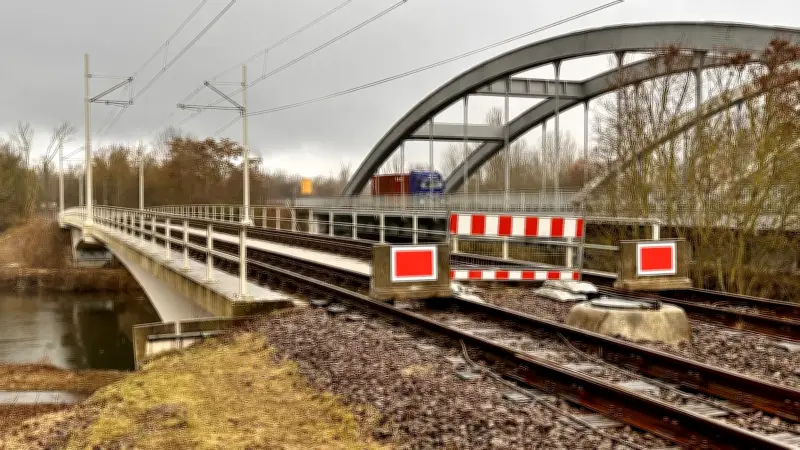 Halle: Straßenbahnbrücke gesperrt - Einsturzgefahr zwingt zu Bus-Ersatzverkehr auf Linie 5