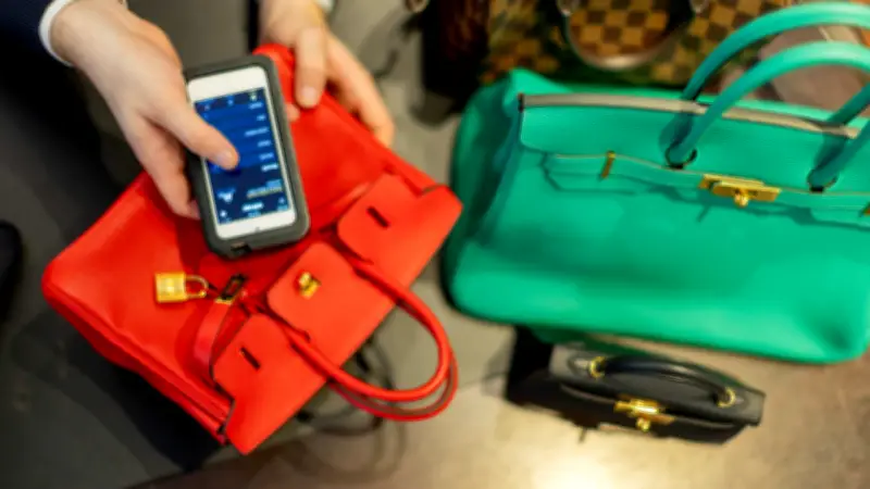 iPhone-großer Scanner entlarvt gefälschte Luxus-Handtaschen im Handumdrehen