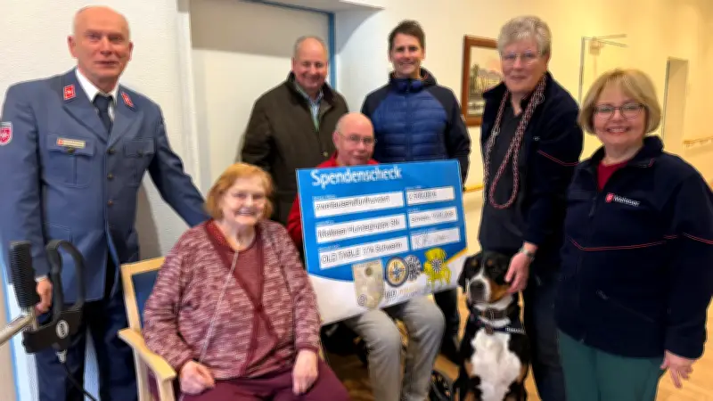 Jagdabend mit Herz: 2500 Euro Spende für Malteser-Besuchshunde in Schwerin