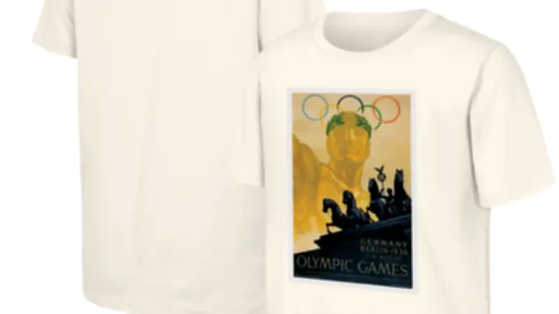 Kritik an IOC: Offizieller Fan-Shop verkauft T-Shirt zu Olympia 1936 in Berlin