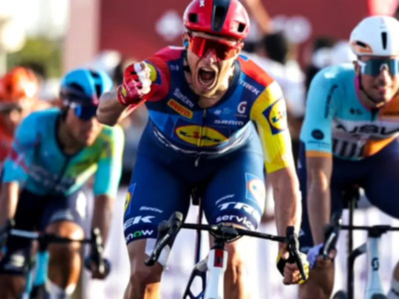 Milan triumphiert im Massenspurt: Ausreißer bei UAE Tour erst kurz vor Ziel gestellt