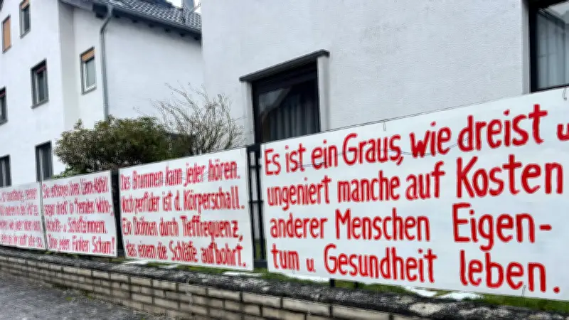 Nachbarschaftsstreit um Wärmepumpe: Wut-Wand gegen nächtliches Brummen