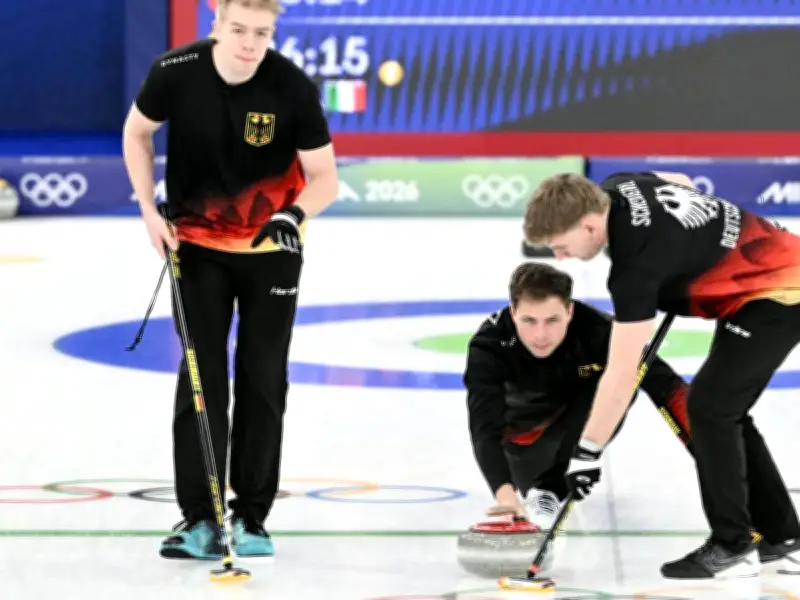 Olympia-Curling: Deutschland bezwingt Gastgeber Italien in packendem Extra-End