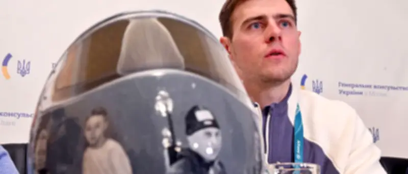 Olympia-Eklat: Ukrainischer Skeleton-Pilot wegen Gedenkhelm ausgeschlossen - IOC verteidigt Regeln