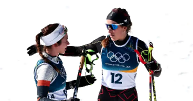 Olympia-Kuriosität: Russin läuft versehentlich mit deutschen Skiern davon