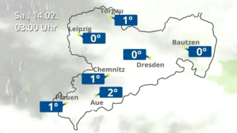 Regen und Wolken für Chemnitz, Dresden und Leipzig: Sachsen-Wetterprognose für den 13. Februar 2026