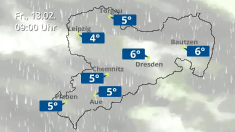 Regen und Wolken für Chemnitz, Dresden und Leipzig: Wetterprognose für Sachsen