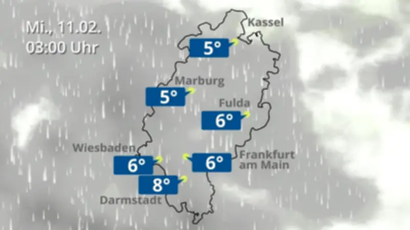 Regen und Wolken für Frankfurt und Wiesbaden: Wetterprognose für Hessen
