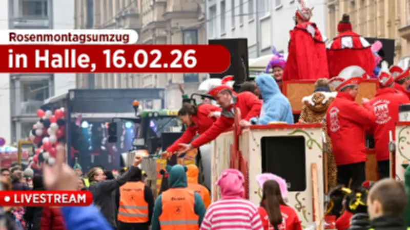 Rosenmontagsumzug in Halle: Narrenhochburg erwartet spektakuläres Straßenkarneval-Spektakel