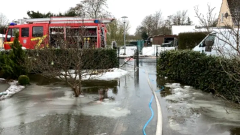 Schmelzwasser und Regen: 61 Feuerwehr-Einsätze in Vorpommern-Greifswald