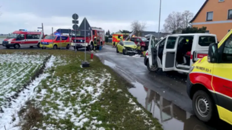 Schwerer Unfall bei Weißenfels: Polizei gibt neue Details zu Kollision in Wengelsdorf bekannt