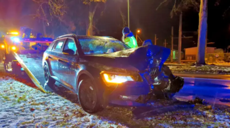 Skoda kollidiert mit Wegweiser in Dessau: Zwei Verletzte und 20.000 Euro Schaden