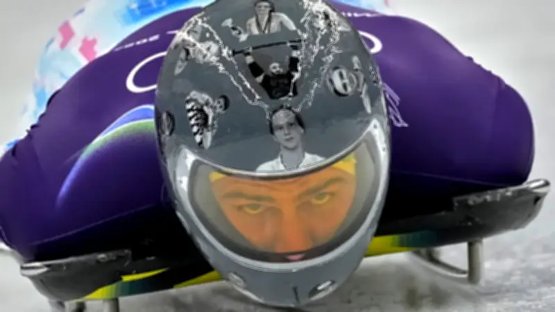 Ukrainischer Skeleton-Pilot trotzt IOC-Verbot mit Helm für gefallene Sportler