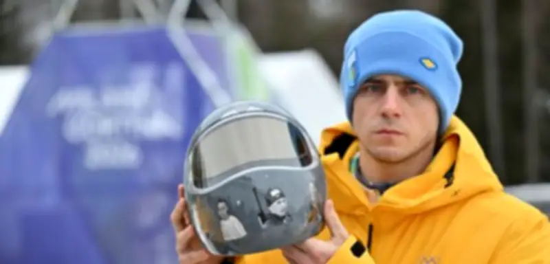 Ukrainischer Skeletonpilot Heraskewytsch: Olympischen Traum für Gedenkhelm geopfert