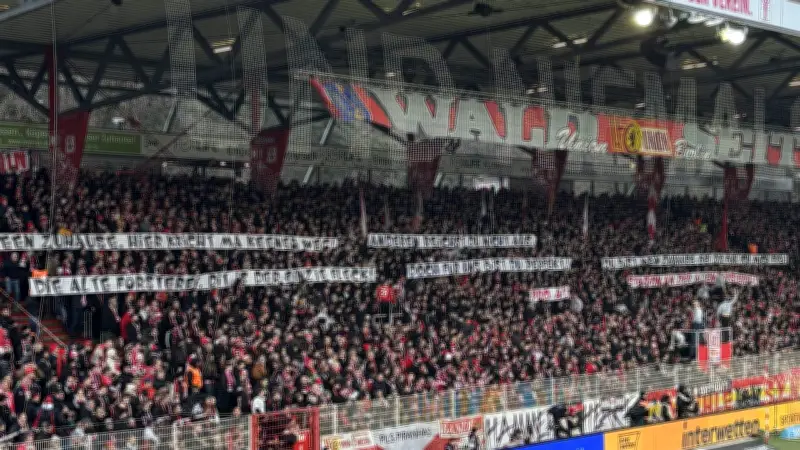 Union-Fans protestieren gegen Stadionausbau: Ärger um die Alte Försterei und Olympiastadion-Umzug