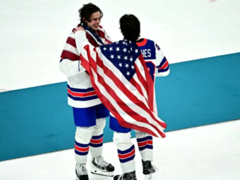 US-Eishockey-Olympiasieger von Trump im Weißen Haus empfangen