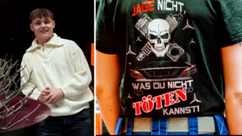 Vater von Täter trägt verhöhnendes T-Shirt bei Urteilsverkündung im Mordprozess