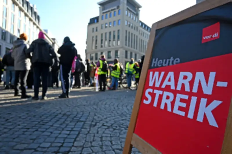 Verdi-Warnstreiks in Sachsen: Öffentlicher Dienst legt Arbeit nieder